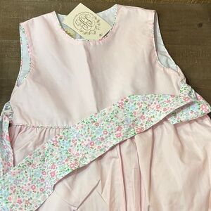 Pink Floral Sleeveless Romper TBB